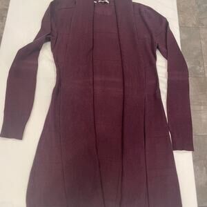 Cardigan Sweater W/Embossed Design in Size Medium